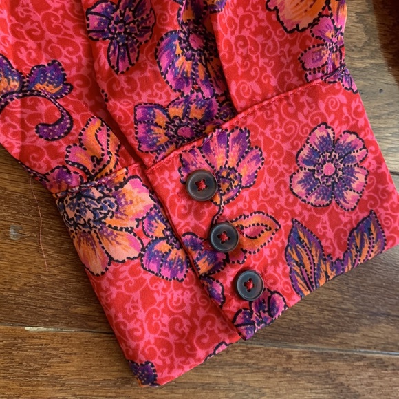 NWT Free People I Got You Crop Top Long Sleeve Boho Floral Size Large - Picture 9 of 14